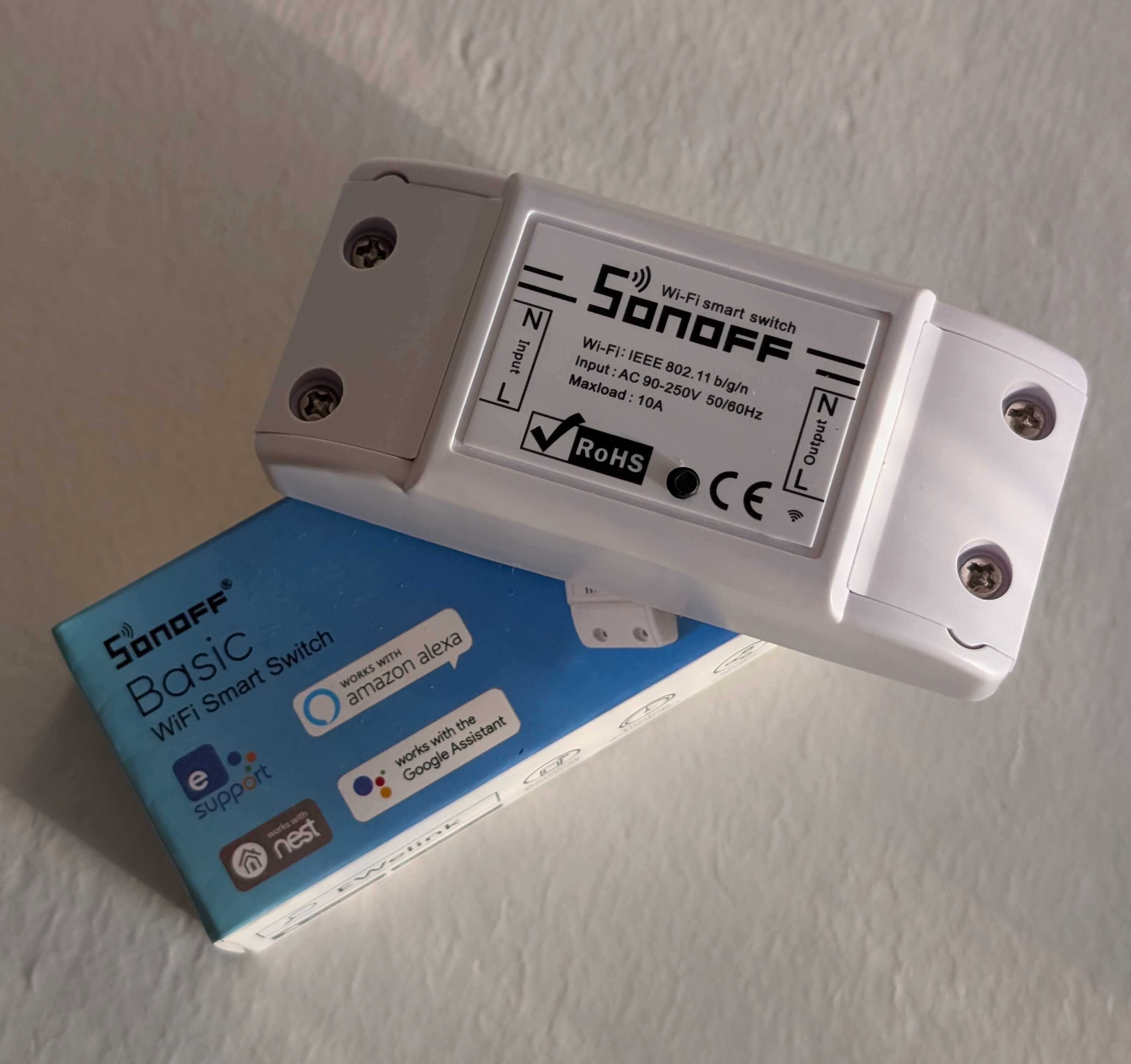 Sonoff Basic R1 - 10А WiFi смарт реле прекъсвач безжично упраление