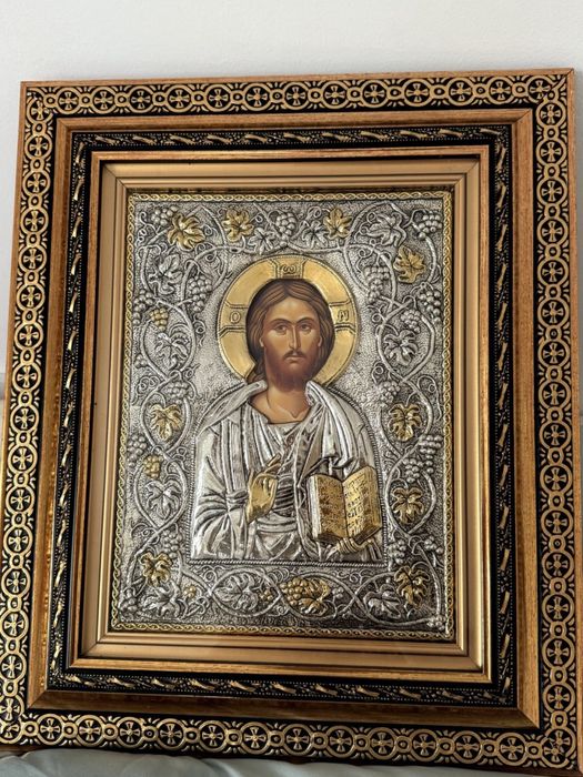 Icoană Sfințită pe vârful Athos-Mântuitorul Pantocreator