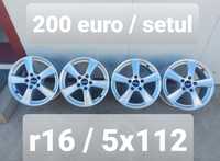 Set jante aluminiu r16 / Vw Audi Skoda Seat / 5x112