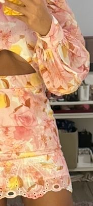 Missguided флорална рокля цветя нова памук