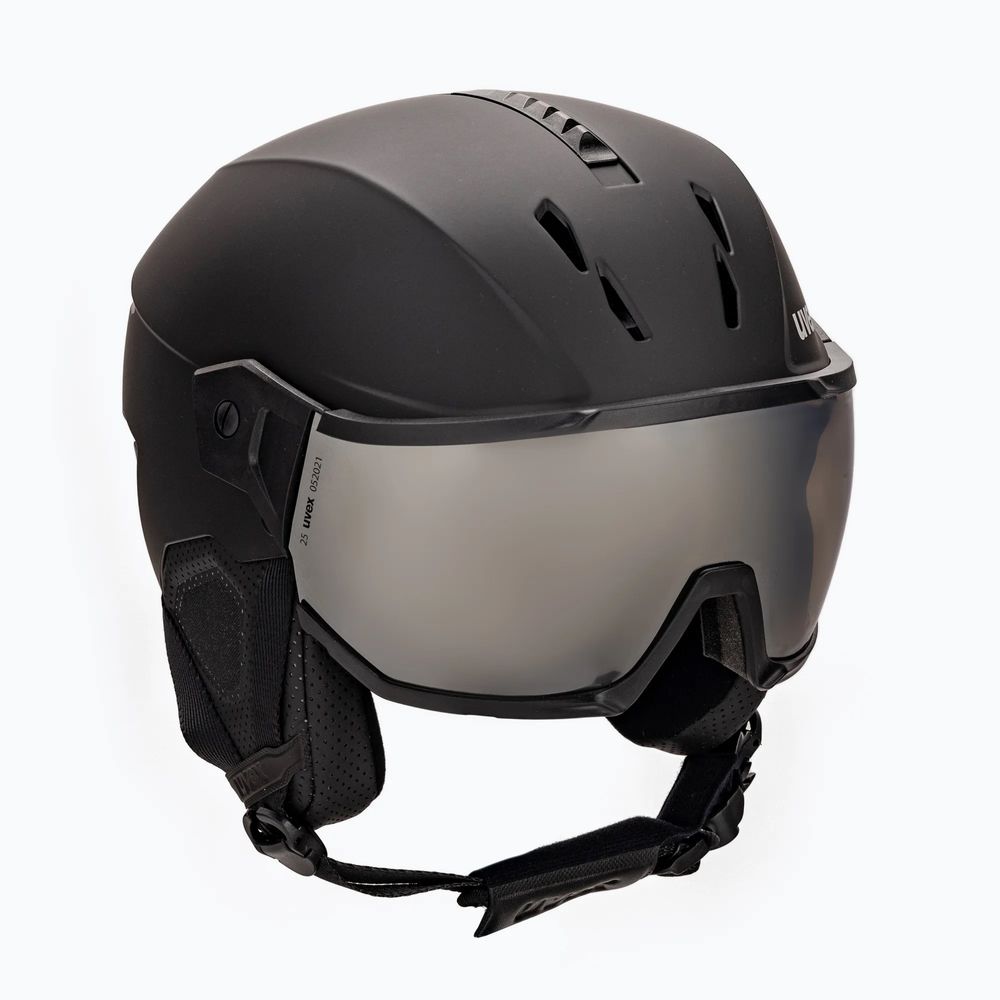 Cască de schi UVEX Instinct visor, negru 59-61