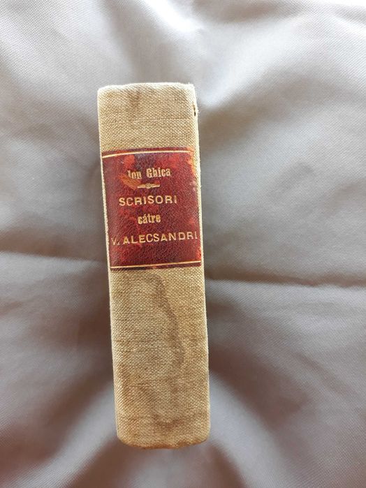 carte veche,  ION GHICA Scrisori catre V. Alecsandri