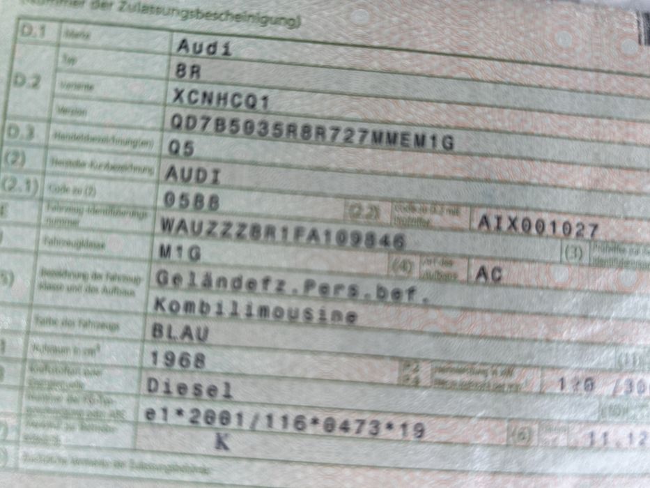 Vând Audi Q5 quattro 2.0 tdi Euro6