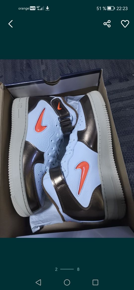 Nike air force 1mid QS. Nr 44
