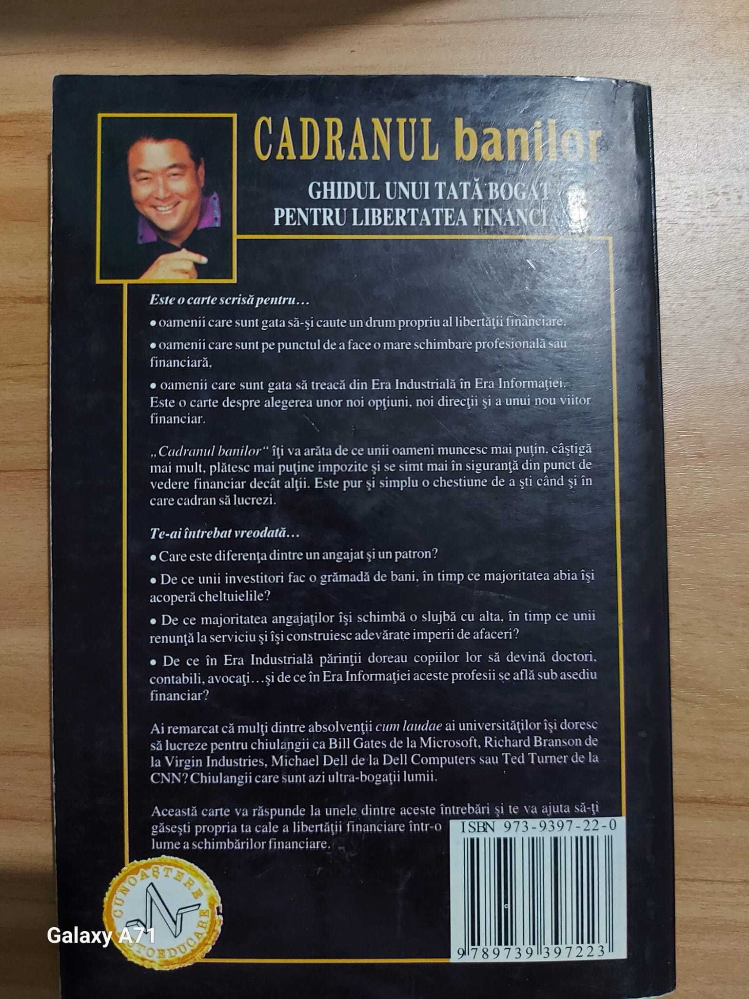 Cadranul banilor de Robert Kiyosaki/dezvoltare personala