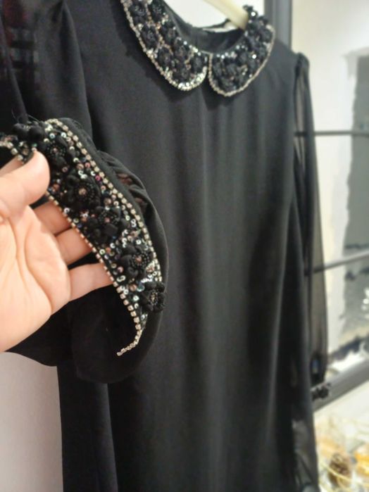 Платье туника черного цвета