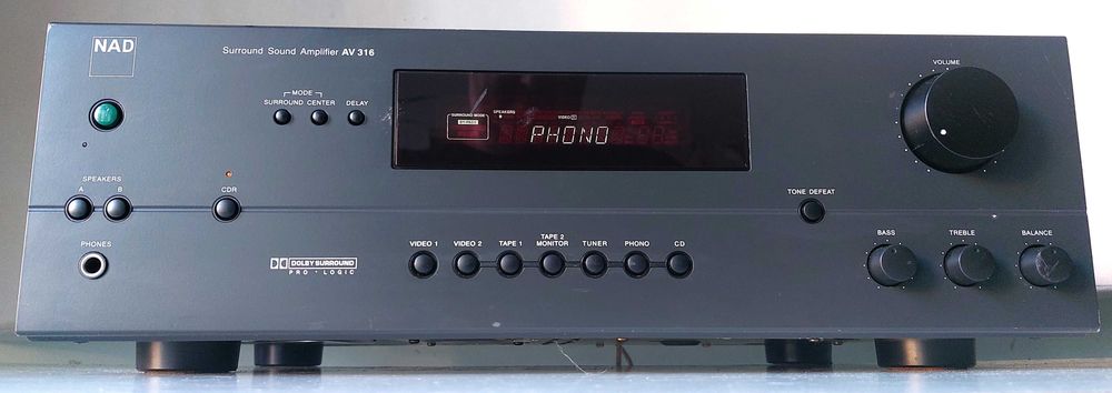 NAD AV 316 amplificator 5.1 & stereo statie muzica filme nu amplituner