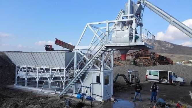 Statie de betoane mobila de 80mc/h, Mobil WKB 80, noua