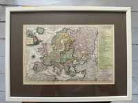 Harta Europa 1800 - Gravura cupru