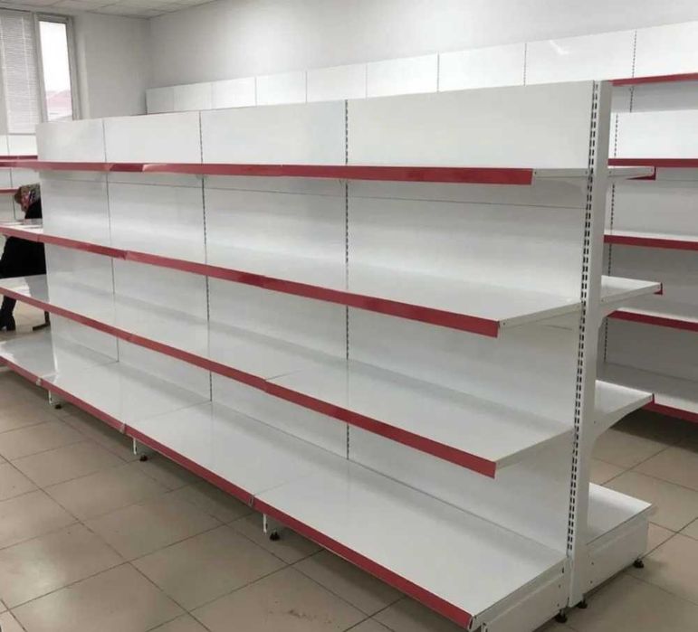 Витрина магазин супермаркет железные полка остравные стеллаж