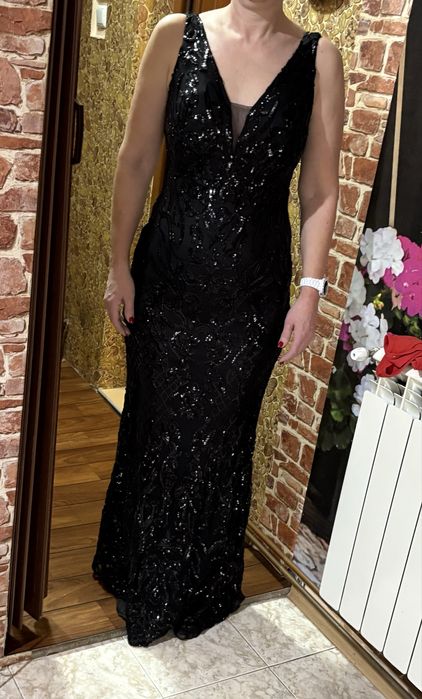 Черна официална рокля нова