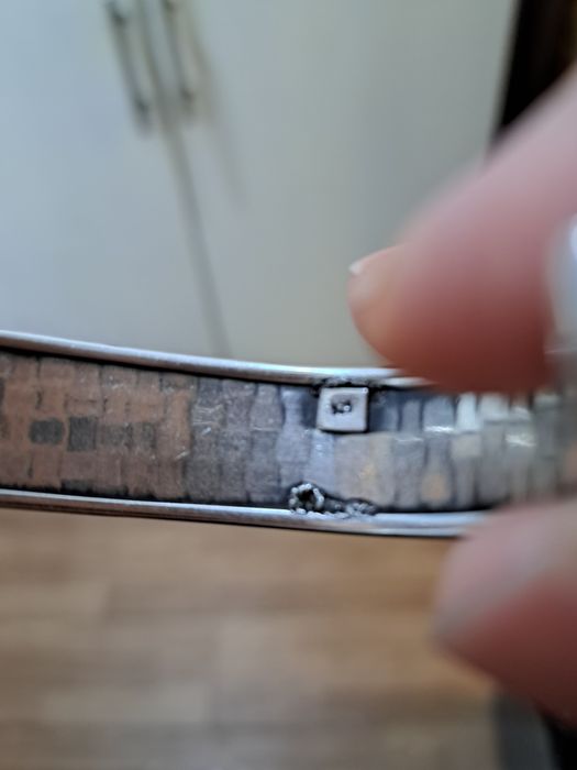 Масивна твърда сребърна гривна