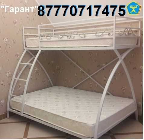 Двухъярусная металлическая кровать для взрослых(двухярусная).Разборная