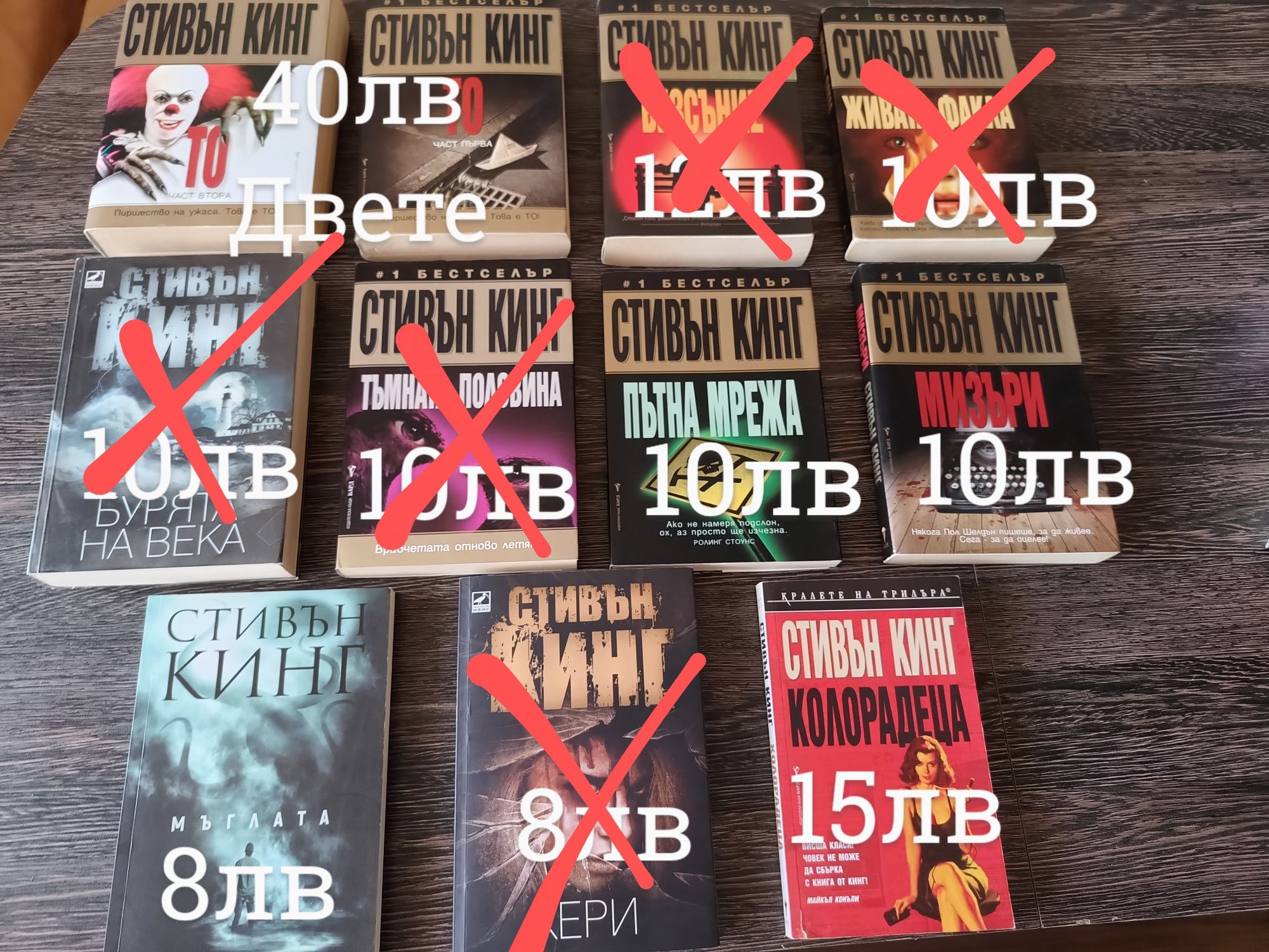 Книги на Стивън Кинг + Мери Джейн и Измамна реалност