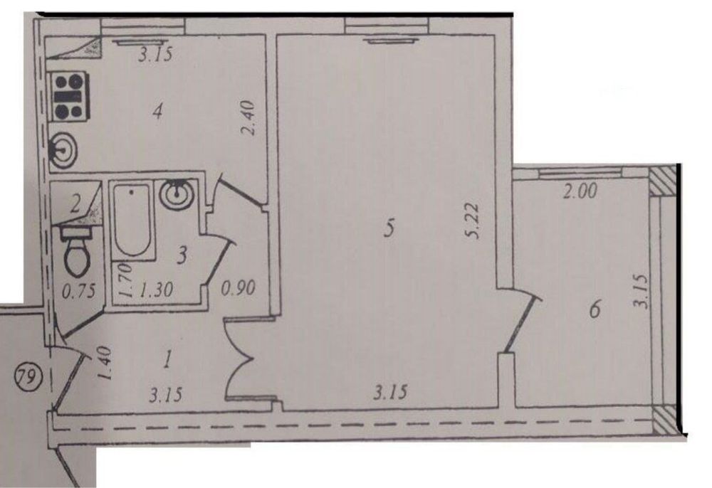 Юнусабад 8. 1-ый этаж. 38м2. Корзинка