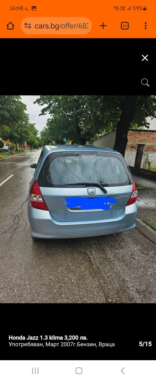 Honda jazz 1,3 klima