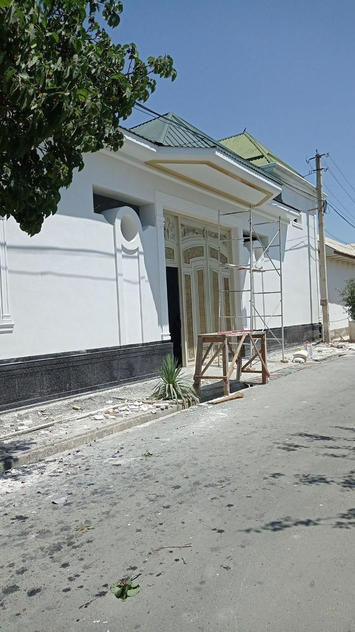 Travertin  fasad ishlari