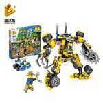 Set constructie, tip lego, Politia padurii - 2 IN 1