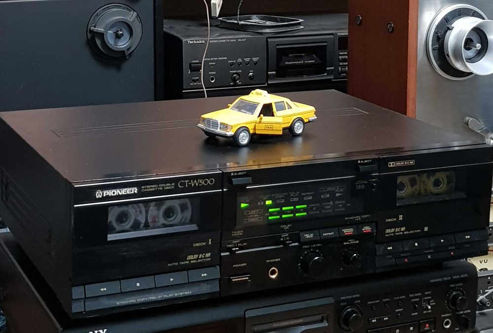 Casetofon Deck Stereo Vintage PIONEER CT W500 BLACK (Made in Japan)