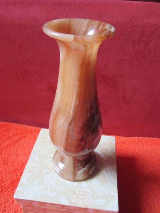 cadou rar Art Nouveau-vaza onyx/onix-design si culori frumoase 1kg