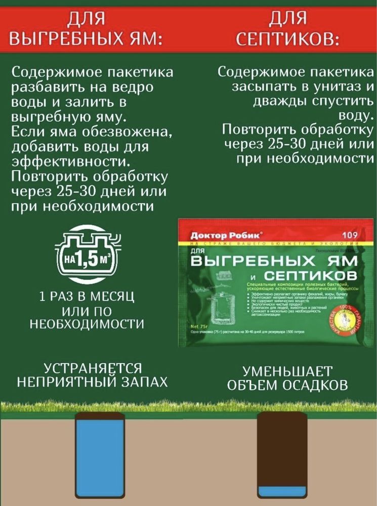 Доктор Робик для выгребных ям
