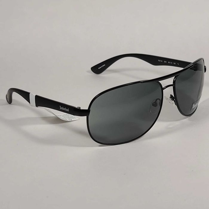 Ochelari de soare Timberland Aviator Matte Black - Green Lens TB7151
