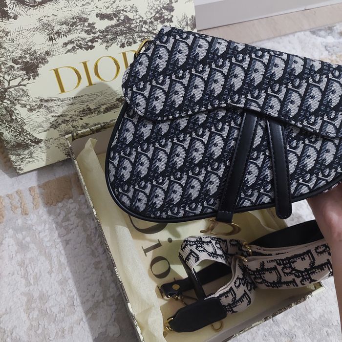 Сумка-седло Dior Mini Oblique Navy – Balilene