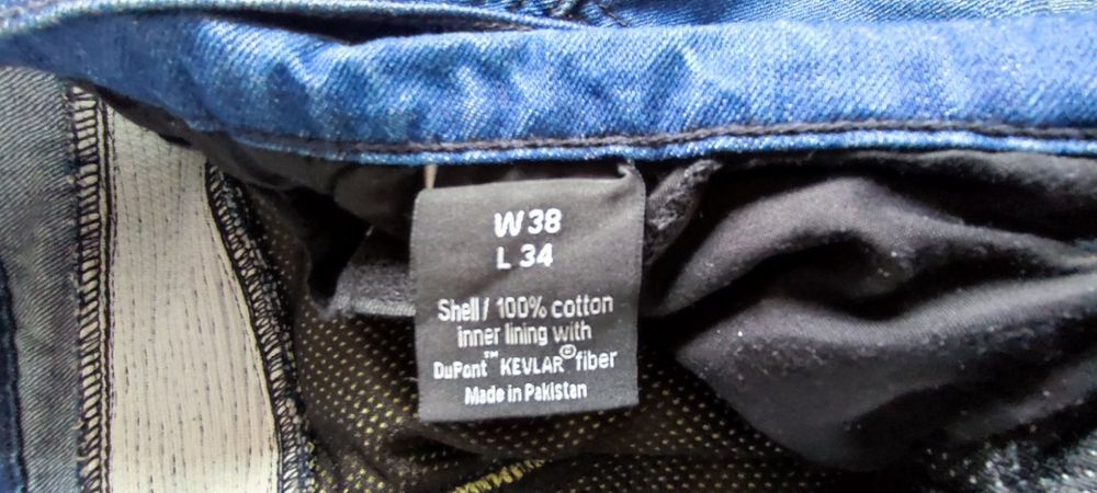 Дънки кевларени за мотор W38 L34- 100% памук