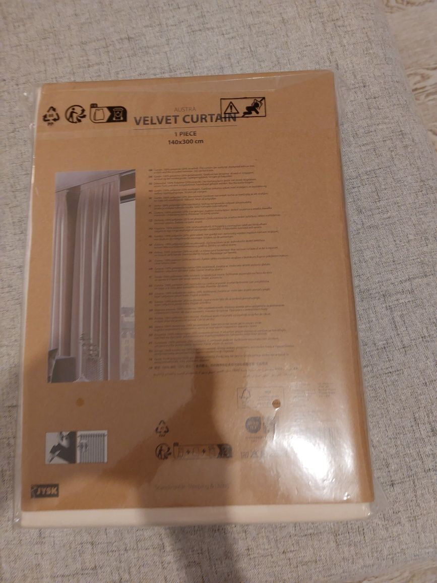 Draperii Jysk cu rejansa noi bej 3 bucati