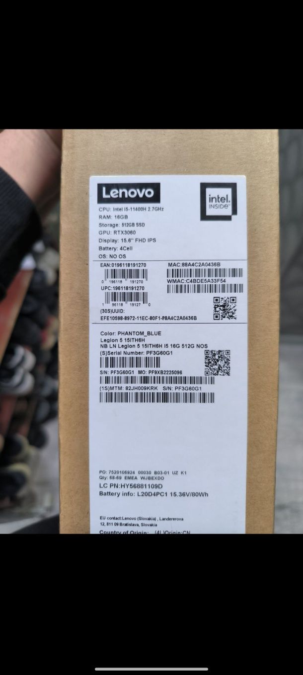 Продам игровой ноутбук Lenovo Legion 5