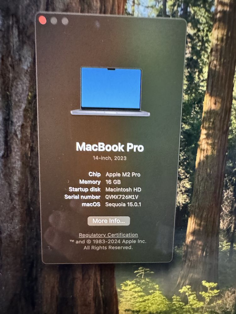 Macbook Pro 14 M2 Pro/16GB/512