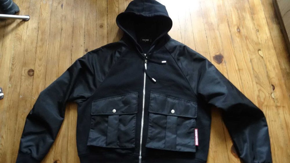 disquared2 XL squared2 cropped relax fit hoodie