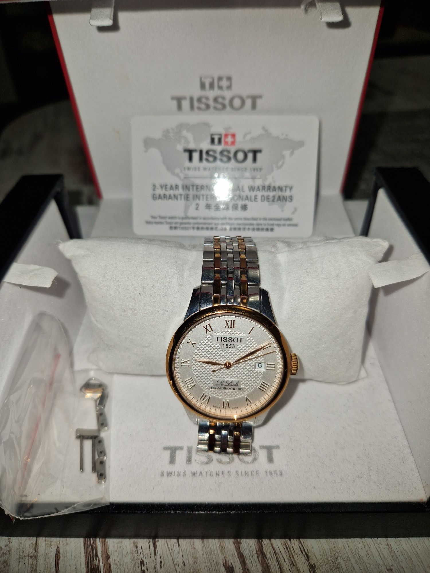 Tissot powermatik 80 Розова позлата