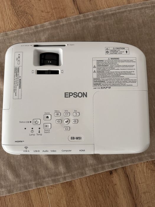 Videoproiector Epson EB-W51,WXGA 1280 x 800, 4000 lumeni