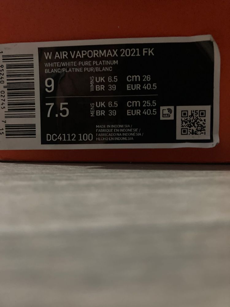 Nike air vapormax 2021flyknit (FK)