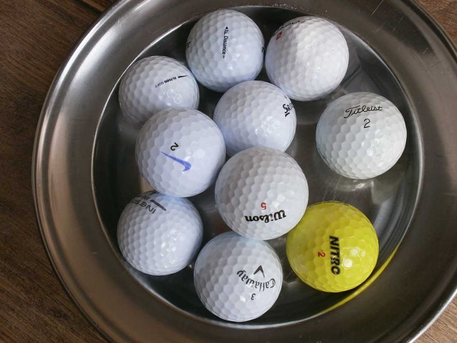 Чисто Нови 43.5 44 Мъжки Голф Обувки FootJoy и топки