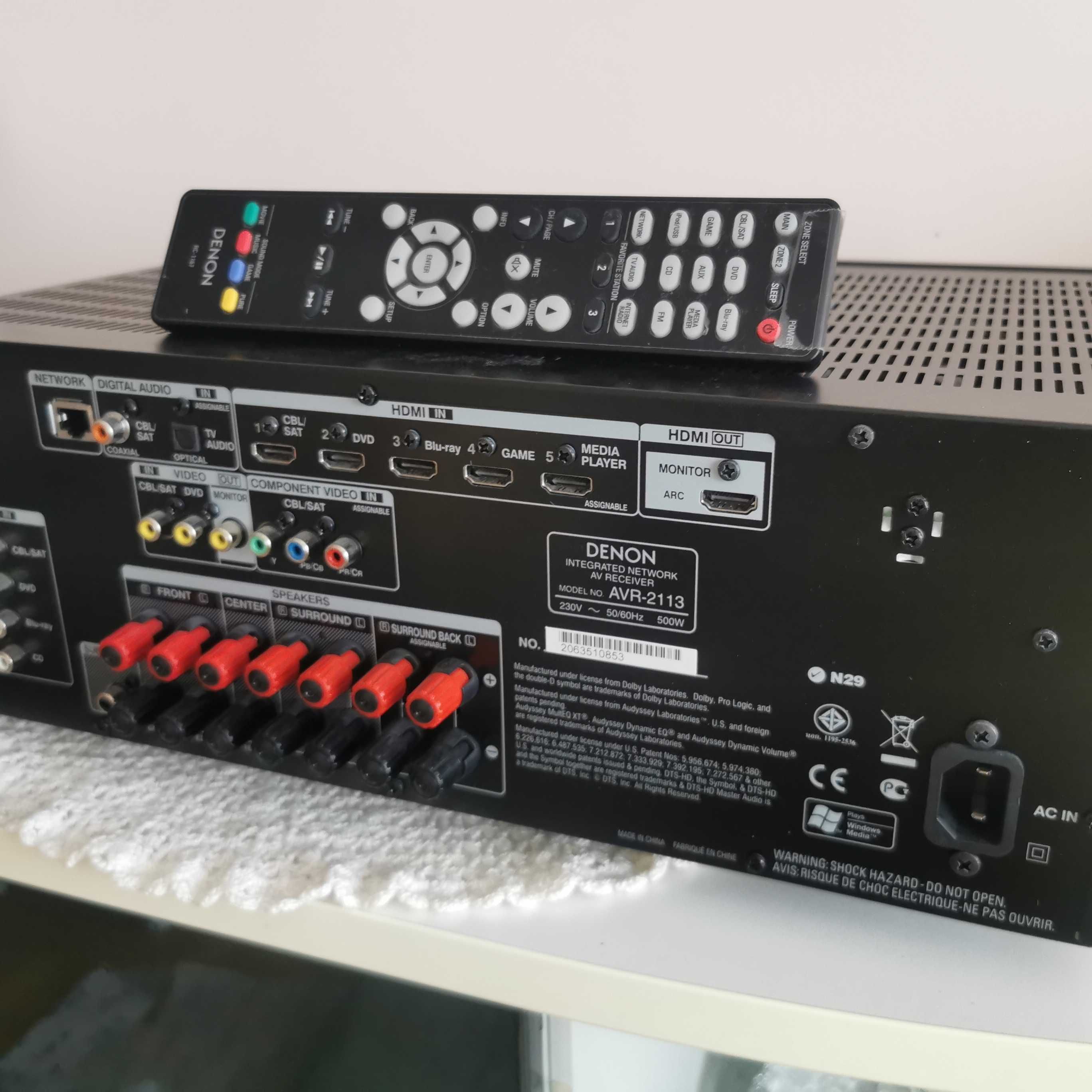 Denon AVR 2113_ресийвър с дистанционно