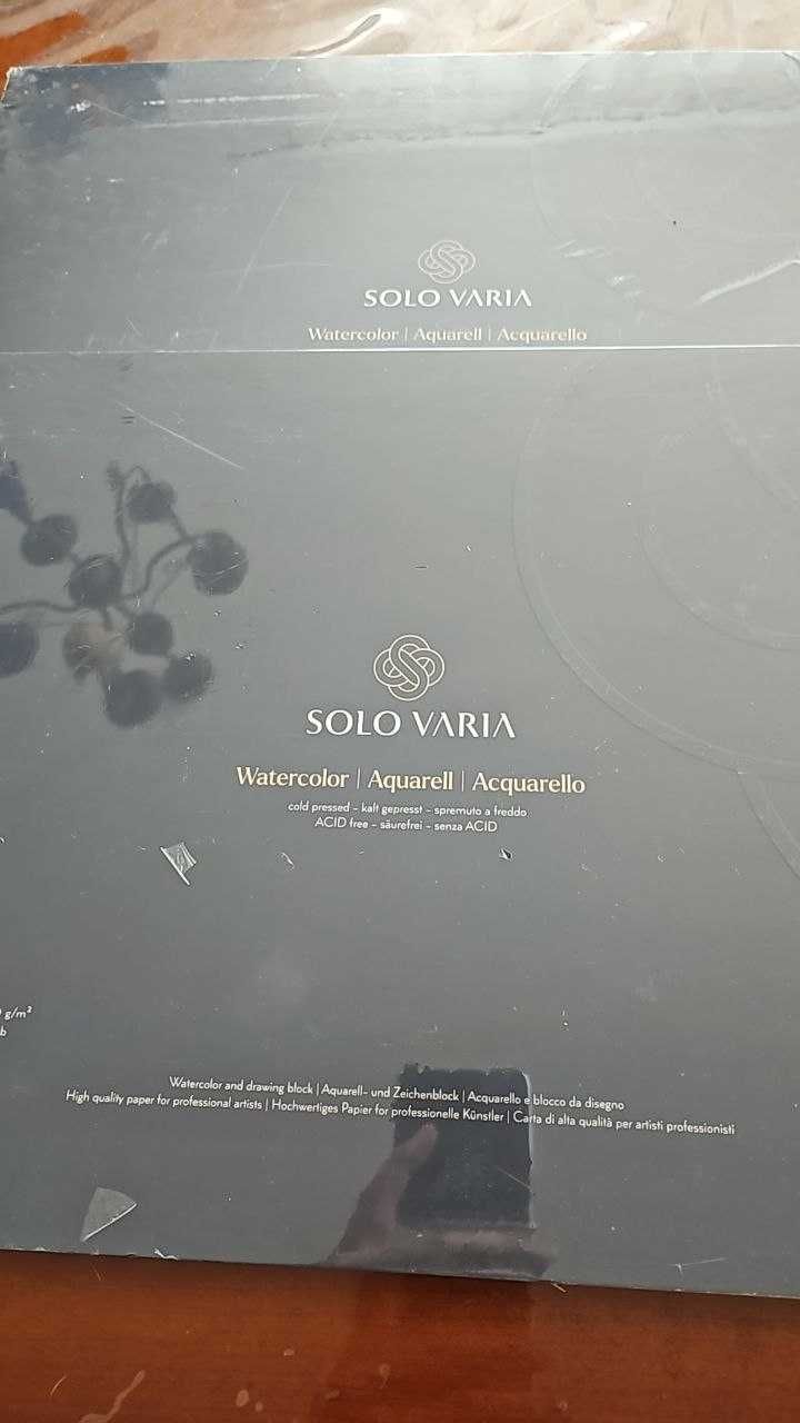 Акварелна хартия за рисуване Solo Varia® A3, изработена от 100% памук