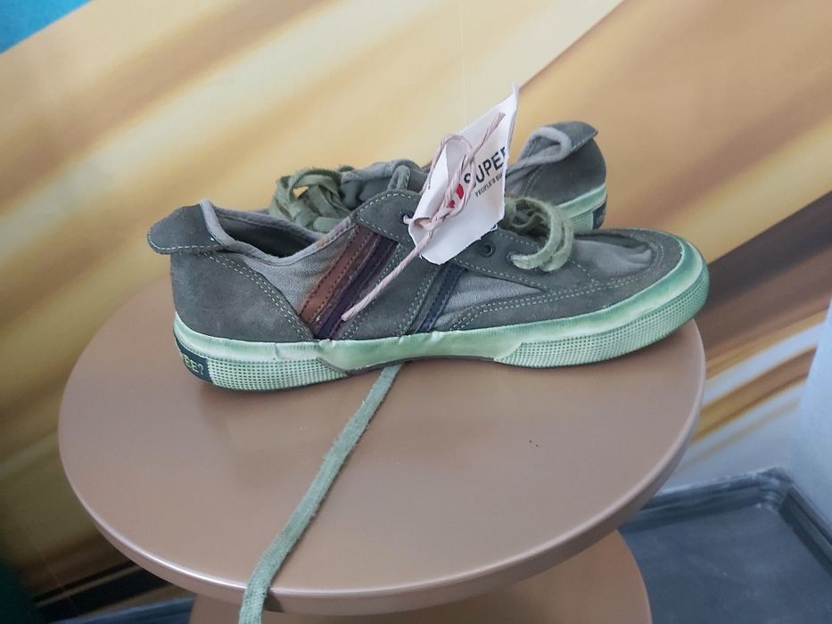 Tenisi cu piele vita Superga