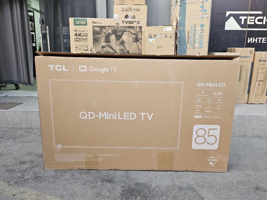 Телевизор Tcl 55/65/75/86 2025 C6K C7K QD-Mini LED 4K HDR Смарт ТВ