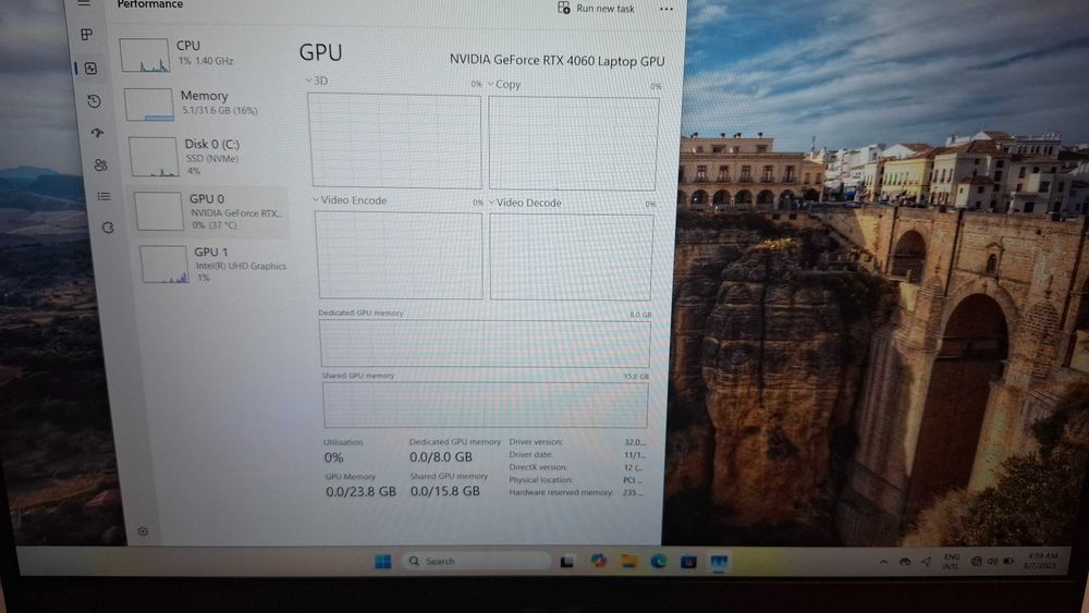 Laptop Gaming HP Victus i7-13620H  32GB RAM  2TB SSD  RTX 4060 8GB Nou