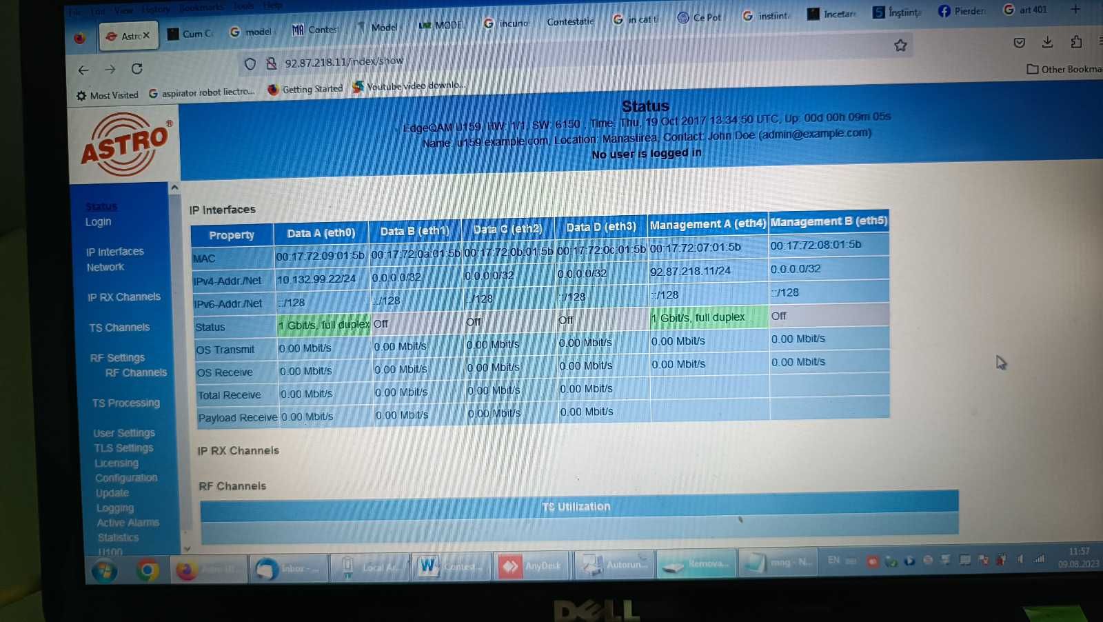 Convertor semnal IP - QAM