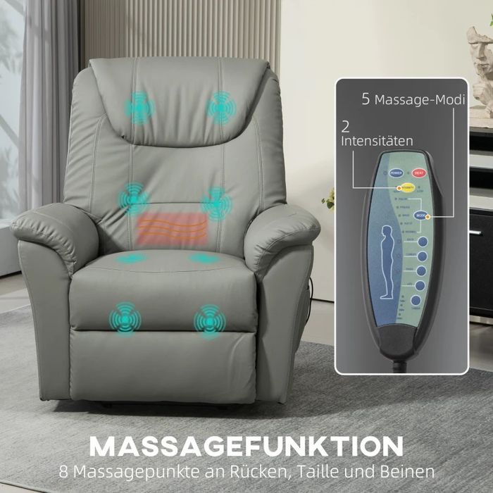 HOMCOM Релакс стол със стойка.