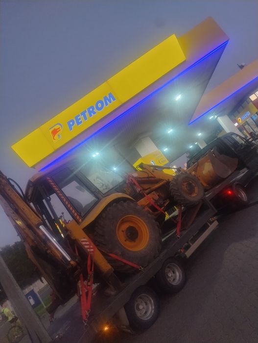 MINI TIR transport buldoexcavator bobcat excavator marfa paletata 10t
