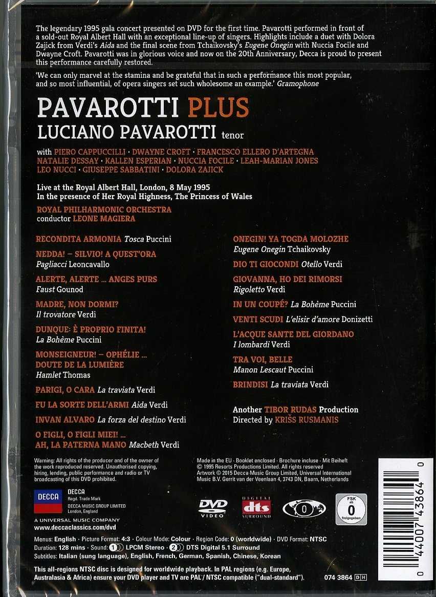 Pavarotti Plus: Live From The Royal Albert Hall, DVD
