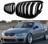 Grila grila radiator Dubla negru Lucios bmw seria 3 e92 e93 lci nfl
