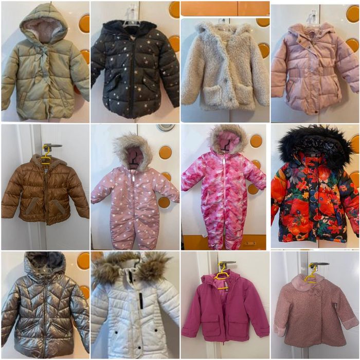 Geaca iarna copii fete C&A,Desigual,H&M,Mayoral,Decathlon 3-6ani