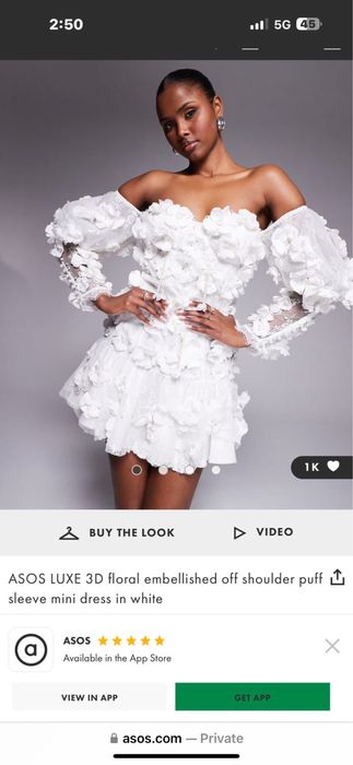 Продавам официална рокля  ASOS