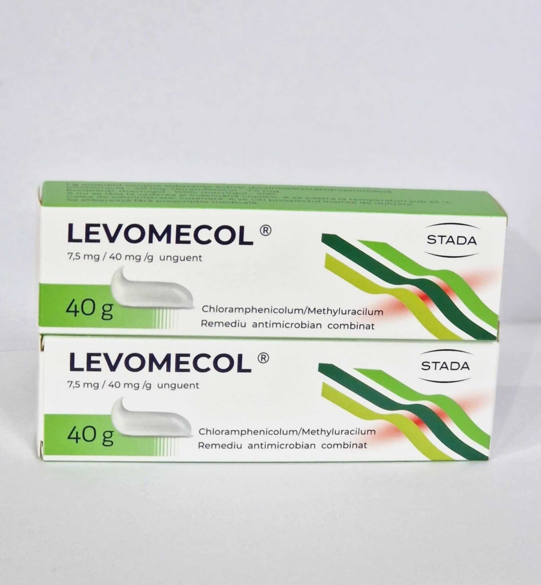 LEVOMECOL 2 bucăți - unguent cicatrizant și antimicrobian.