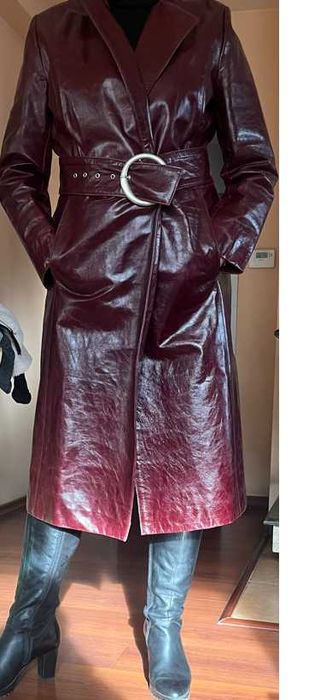 Дамско кожено манто НОВО